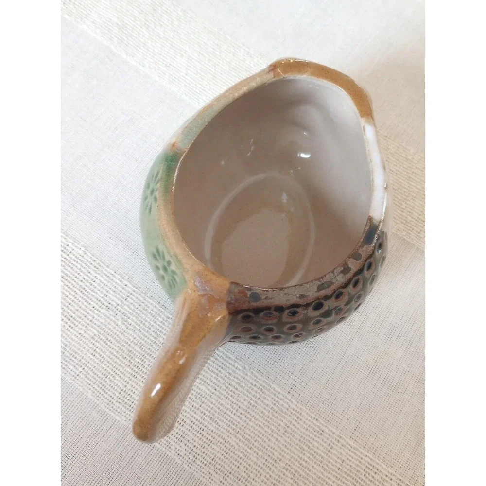 VTG Pier 1 Ceramic Covered Fish Glazed Vessel